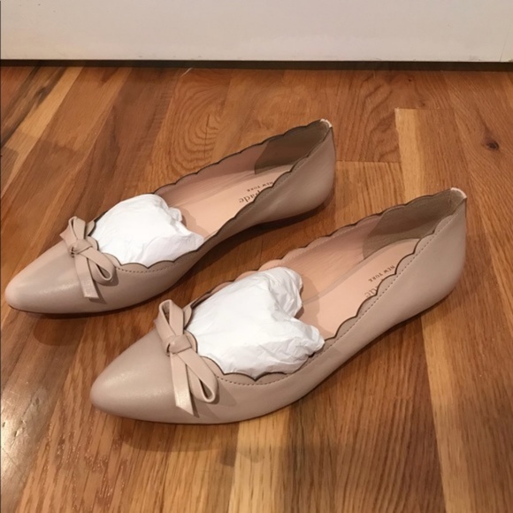KATE SPADE ELENI FLEX SCALLOPED FLATS PALE PINK - Picture 3 of 6